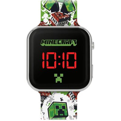 Disney Armbanduhr, Minecraft LED Watch, Grün, Silber, (Digitaluhr) Disney Armbanduhr, Minecraft LED Watch, Grün, Silber, (Digitaluhr)