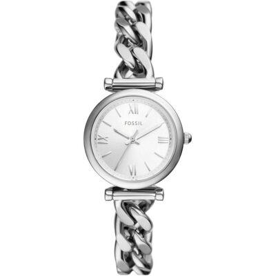 Fossil Armbanduhr, Carlie, Silber, (Analoguhr, 28 mm) Fossil Armbanduhr, Carlie, Silber, (Analoguhr, 28 mm)