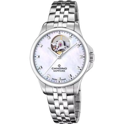 Candino, Armbanduhr, Automatic, Silber, (Analoguhr, 34 mm) Candino, Armbanduhr, Automatic, Silber, (Analoguhr, 34 mm)