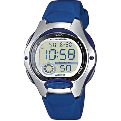 Casio Armbanduhr, Collection, Grau, Blau, Silber, Schwarz, (34 mm) Casio Armbanduhr, Collection, Grau, Blau, Silber, Schwarz, (34 mm)