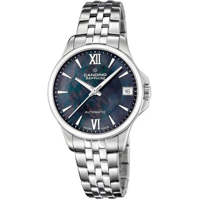 Candino, Armbanduhr, Automatic, Schwarz, Silber, (Analoguhr, 34 mm) Candino, Armbanduhr, Automatic, Schwarz, Silber, (Analoguhr, 34 mm)