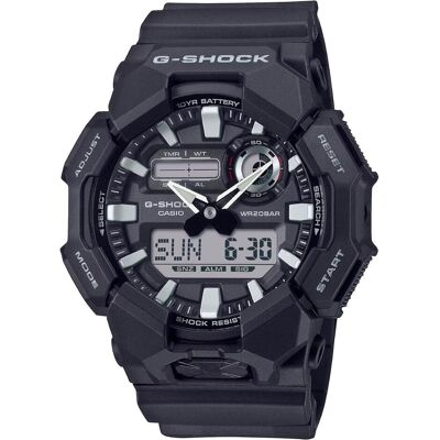 Casio Armbanduhr, GA-010-1AER, Schwarz, (Analoguhr, Chronograph, Digitaluhr, 52 mm) Casio Armbanduhr, GA-010-1AER, Schwarz, (Analoguhr, Chronograph, Digitaluhr, 52 mm)