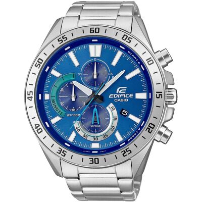 Casio Armbanduhr, Edifice - EFV-620D-2AVUEF, Blau, Silber, (Analoguhr, Chronograph, 50 mm) Casio Armbanduhr, Edifice - EFV-620D-2AVUEF, Blau, Silber, (Analoguhr, Chronograph, 50 mm)