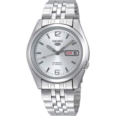 Seiko Armbanduhr, 5 - SNK385K1, Silber, (37 mm) Seiko Armbanduhr, 5 - SNK385K1, Silber, (37 mm)