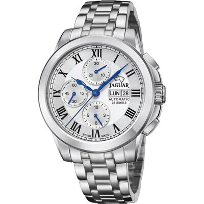 Jaguar, Armbanduhr, Automatik, Silber, (Analoguhr, 45 mm) Jaguar, Armbanduhr, Automatik, Silber, (Analoguhr, 45 mm)