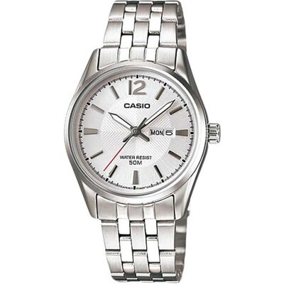 Casio Armbanduhr, LTP-1335D-7A, Silber, Weiss, Grau, (30 mm) Casio Armbanduhr, LTP-1335D-7A, Silber, Weiss, Grau, (30 mm)
