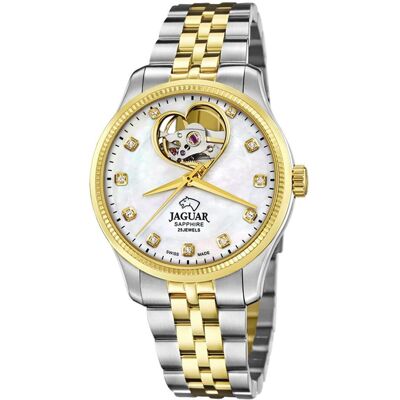 Jaguar, Armbanduhr, Automatik, Silber, Gold, (Analoguhr, 34 mm) Jaguar, Armbanduhr, Automatik, Silber, Gold, (Analoguhr, 34 mm)