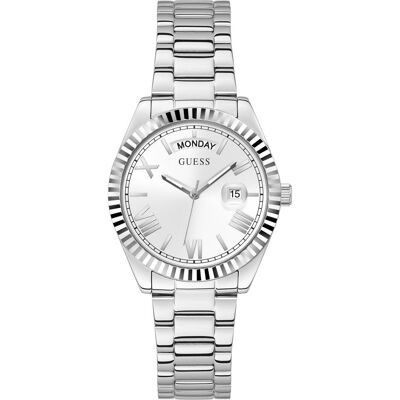 Guess Armbanduhr, Watches LADIES GW0308L1, Weiss, Grau, Silber, (Analoguhr, 36 mm) Guess Armbanduhr, Watches LADIES GW0308L1, Weiss, Grau, Silber, (Analoguhr, 36 mm)