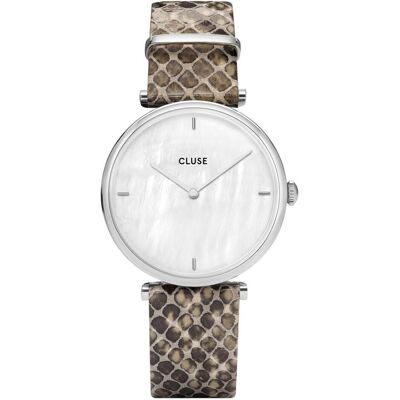 Cluse, Armbanduhr, Triomphe Silver Python, Silber, (Analoguhr, 33 mm) Cluse, Armbanduhr, Triomphe Silver Python, Silber, (Analoguhr, 33 mm)