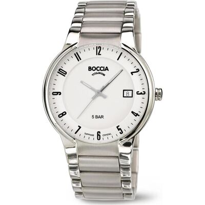 Boccia, Armbanduhr, 3629-02 Herrenuhr Titanium 39mm 5ATM, Silber, (Analoguhr, 39 mm) Boccia, Armbanduhr, 3629-02 Herrenuhr Titanium 39mm 5ATM, Silber, (Analoguhr, 39 mm)