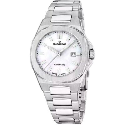 Candino, Armbanduhr, C4800/1 Couple Classic, Silber, (Swiss Made, 34 mm) Candino, Armbanduhr, C4800/1 Couple Classic, Silber, (Swiss Made, 34 mm)