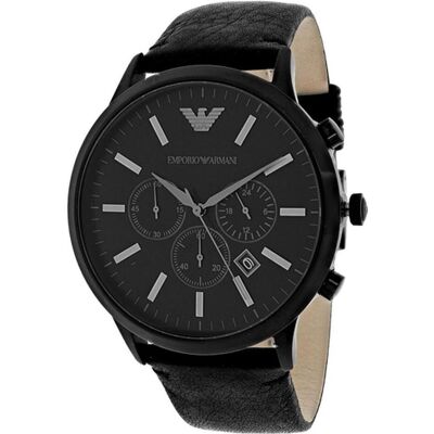 Armani Exchange Armbanduhr, Herren-Emporio-Chronograph AR2461, Schwarz, (Chronograph, 44 mm) Armani Exchange Armbanduhr, Herren-Emporio-Chronograph AR2461, Schwarz, (Chronograph, 44 mm)