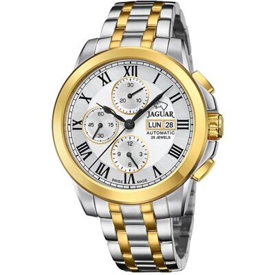 Jaguar, Armbanduhr, Automatik, Silber, (Chronograph, 45 mm) Jaguar, Armbanduhr, Automatik, Silber, (Chronograph, 45 mm)