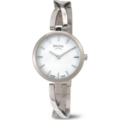 Boccia, Armbanduhr, 3239-01 Damenuhr Titanium 28mm 5ATM, Silber, (Analoguhr, 28 mm) Boccia, Armbanduhr, 3239-01 Damenuhr Titanium 28mm 5ATM, Silber, (Analoguhr, 28 mm)