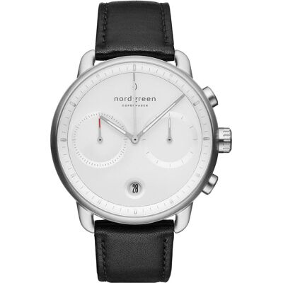 Nordgreen, Armbanduhr, Herrenuhr, Schwarz, (Chronograph, 42 mm) Nordgreen, Armbanduhr, Herrenuhr, Schwarz, (Chronograph, 42 mm)