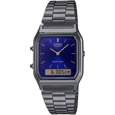 Casio Armbanduhr, Damenuhr AQ-230GG-2ADF + BOX, Grau, Gold, Silber Casio Armbanduhr, Damenuhr AQ-230GG-2ADF + BOX, Grau, Gold, Silber