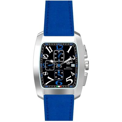 Locman, Armbanduhr, Italy Herrenuhr Sport Anniversary Chrono blau/schwarz Ref. 0470, Blau, (Chronograph, 37 mm) Locman, Armbanduhr, Italy Herrenuhr Sport Anniversary Chrono blau/schwarz Ref. 0470, Blau, (Chronograph, 37 mm)