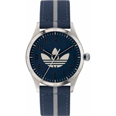 Adidas Armbanduhr, Quarz Armbanduhr AOSY23041 Silber Gehäusematerial=Stahl Material (Armban, Silber, Grau, Blau, (42 mm) Adidas Armbanduhr, Quarz Armbanduhr AOSY23041 Silber Gehäusematerial=Stahl Material (Armban, Silber, Grau, Blau, (42 mm)