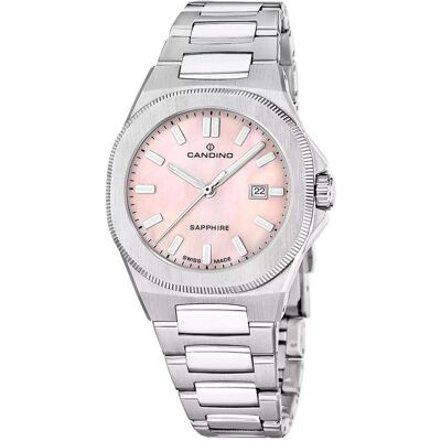Candino, Armbanduhr, C4800/2 Couple Classic, Silber, (Swiss Made, 34 mm) Candino, Armbanduhr, C4800/2 Couple Classic, Silber, (Swiss Made, 34 mm)