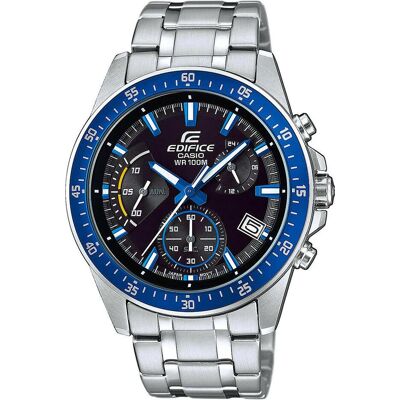 Casio Armbanduhr, EFV-540D-1A2VUEF, Silber, Blau, Schwarz, (Chronograph, 44 mm) Casio Armbanduhr, EFV-540D-1A2VUEF, Silber, Blau, Schwarz, (Chronograph, 44 mm)
