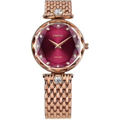 Jowissa, Armbanduhr, J5.846.M, Rot, Rosa, (Analoguhr, Swiss Made, 30 mm) Jowissa, Armbanduhr, J5.846.M, Rot, Rosa, (Analoguhr, Swiss Made, 30 mm)