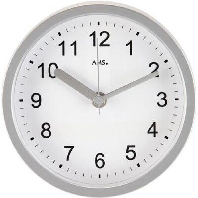 AMS Funkwanduhr F5926 Silber - Quarz, 16cm AMS Funkwanduhr F5926 Silber - Quarz, 16cm
