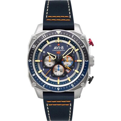 AVI-8, Armbanduhr, AV-4100-02, Silber, (Chronograph) AVI-8, Armbanduhr, AV-4100-02, Silber, (Chronograph)