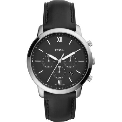 Fossil Armbanduhr, Neutra, Schwarz, (Analoguhr, Chronograph, 44 mm) Fossil Armbanduhr, Neutra, Schwarz, (Analoguhr, Chronograph, 44 mm)