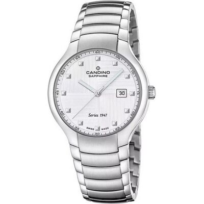 Candino, Armbanduhr, C4792/1 1947, Silber, (Swiss Made, 40.05 mm) Candino, Armbanduhr, C4792/1 1947, Silber, (Swiss Made, 40.05 mm)