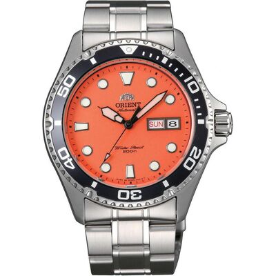 Orient, Armbanduhr, FAA02006M9, Orange, Silber, (Analoguhr, Taucheruhr, 42 mm) Orient, Armbanduhr, FAA02006M9, Orange, Silber, (Analoguhr, Taucheruhr, 42 mm)