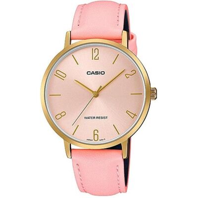 Casio Armbanduhr, LTP-VT01GL-4B, Pink, Gold, (34 mm) Casio Armbanduhr, LTP-VT01GL-4B, Pink, Gold, (34 mm)