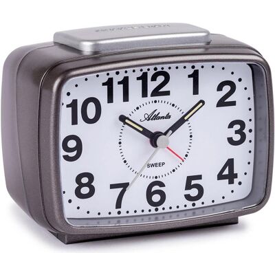 Atlanta, Armbanduhr, Wecker, Grau Atlanta, Armbanduhr, Wecker, Grau