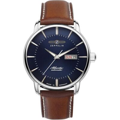 Zeppelin, Armbanduhr, LZ129, Blau, Silber, Braun, (Analoguhr) Zeppelin, Armbanduhr, LZ129, Blau, Silber, Braun, (Analoguhr)