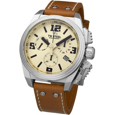 TW-Steel, Armbanduhr, TW1110 Canteen Herren Chronograph 46mm 10ATM, Braun, (Chronograph, 46 mm) TW-Steel, Armbanduhr, TW1110 Canteen Herren Chronograph 46mm 10ATM, Braun, (Chronograph, 46 mm)