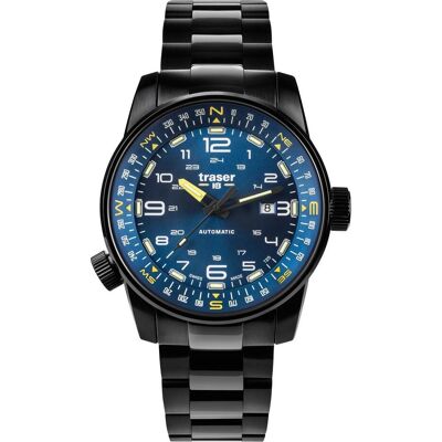 Traser, Armbanduhr, H3 109523 P68 Pathfinder Automatik 46mm 10ATM, Schwarz, (Sportuhr, 46 mm) Traser, Armbanduhr, H3 109523 P68 Pathfinder Automatik 46mm 10ATM, Schwarz, (Sportuhr, 46 mm)