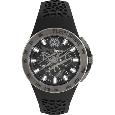 Plein Sport, Armbanduhr, PSABA0123 Thunderstorm Chronograph 43mm 5ATM, Schwarz, (Analoguhr, 43 mm) Plein Sport, Armbanduhr, PSABA0123 Thunderstorm Chronograph 43mm 5ATM, Schwarz, (Analoguhr, 43 mm)