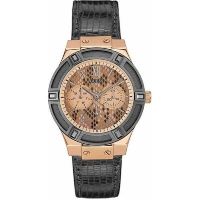 Guess Armbanduhr, Jet Setter, Braun, Mehrfarbig, Rosa, Grau, (Chronograph, 39 mm) Guess Armbanduhr, Jet Setter, Braun, Mehrfarbig, Rosa, Grau, (Chronograph, 39 mm)
