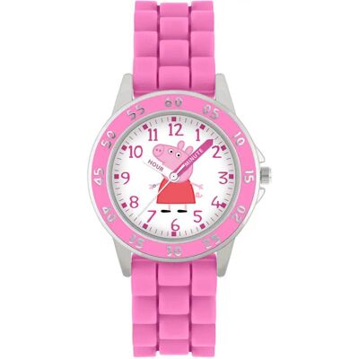 Disney Armbanduhr, Peppa Pig Time Teacher, Rosa, (Analoguhr) Disney Armbanduhr, Peppa Pig Time Teacher, Rosa, (Analoguhr)