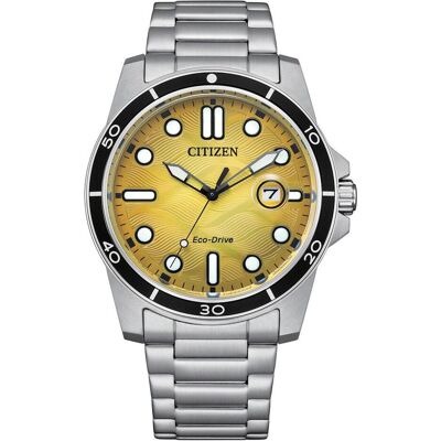 Citizen Armbanduhr, Herrenuhr AW1816-89X Gelb Silberfarben, Silber, Gelb, (41 mm) Citizen Armbanduhr, Herrenuhr AW1816-89X Gelb Silberfarben, Silber, Gelb, (41 mm)