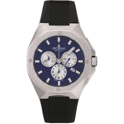 Grovana, Armbanduhr, Sea Cliff Chrono-Kollektion – Montre-Quarz, hergestellt in der Schweiz, Blau, (Swiss Made) Grovana, Armbanduhr, Sea Cliff Chrono-Kollektion – Montre-Quarz, hergestellt in der Schweiz, Blau, (Swiss Made)