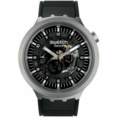 Swatch, Armbanduhr, Big Bold Dark Irony SB07S105, Schwarz Swatch, Armbanduhr, Big Bold Dark Irony SB07S105, Schwarz