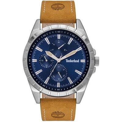Timberland Armbanduhr, Boxborough, Blau, Beige, Türkis, Silber, Braun, (Analoguhr, 48 mm) Timberland Armbanduhr, Boxborough, Blau, Beige, Türkis, Silber, Braun, (Analoguhr, 48 mm)