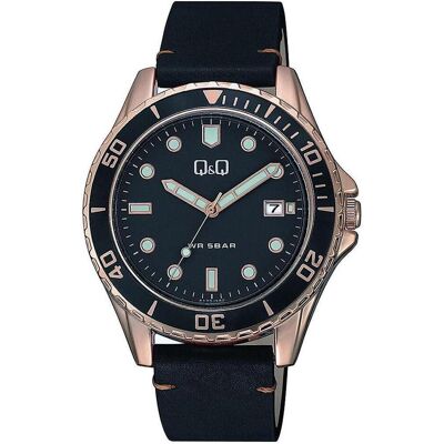Q&Q, Armbanduhr, FASHION Mod. A172J112Y, Schwarz, (Chronograph, 43 mm) Q&Q, Armbanduhr, FASHION Mod. A172J112Y, Schwarz, (Chronograph, 43 mm)