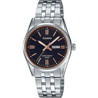 Casio Armbanduhr, Enticer Lady, Silber, (36 mm) Casio Armbanduhr, Enticer Lady, Silber, (36 mm)
