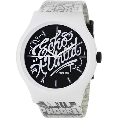 Marc Ecko, Armbanduhr, Herrenuhr E06515M1 (Ø 42 mm), Weiss, Schwarz, Silber, (42 mm) Marc Ecko, Armbanduhr, Herrenuhr E06515M1 (Ø 42 mm), Weiss, Schwarz, Silber, (42 mm)