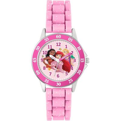Disney Armbanduhr, Princess Kids Pink Time Teacher Analog Armbanduhr PN4660, rose, Prinzessin, Rosa, (Analoguhr) Disney Armbanduhr, Princess Kids Pink Time Teacher Analog Armbanduhr PN4660, rose, Prinzessin, Rosa, (Analoguhr)