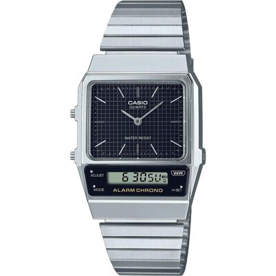 Casio Armbanduhr, Vintage Edgy, Silber, Schwarz, (Chronograph, 32 mm) Casio Armbanduhr, Vintage Edgy, Silber, Schwarz, (Chronograph, 32 mm)