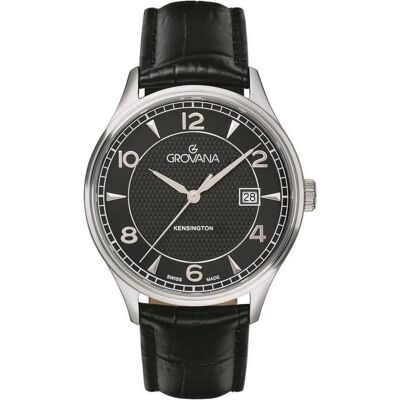 Grovana, Armbanduhr, KENSINGTON CLASSIC-Kollektion – Schweizer Quarzuhr, Schwarz, (Swiss Made) Grovana, Armbanduhr, KENSINGTON CLASSIC-Kollektion – Schweizer Quarzuhr, Schwarz, (Swiss Made)