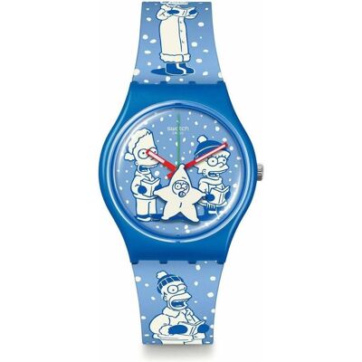Swatch, Armbanduhr, SO28Z126, Blau, (Swiss Made, 34 mm) Swatch, Armbanduhr, SO28Z126, Blau, (Swiss Made, 34 mm)