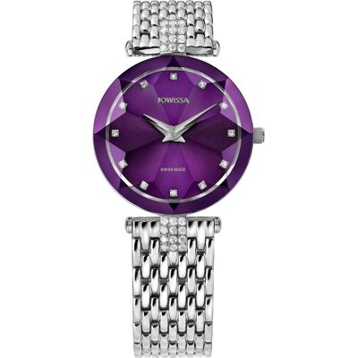 Jowissa, Armbanduhr, Facet Strass, Silber, (Analoguhr, 29.50 mm) Jowissa, Armbanduhr, Facet Strass, Silber, (Analoguhr, 29.50 mm)